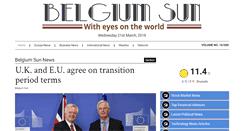 Desktop Screenshot of belgiumsun.com